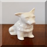 P30. Belleek porcelain Irish Terrier figurine. 3”h - $16 